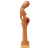 Escultura Atenção Materna Única em madeira natural do Mestre Elias França - comprar online
