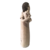 Escultura Pai com Menina Aconchego em cerâmica de João Paulo de Souza – Peq. - armazemcoresdobrasil