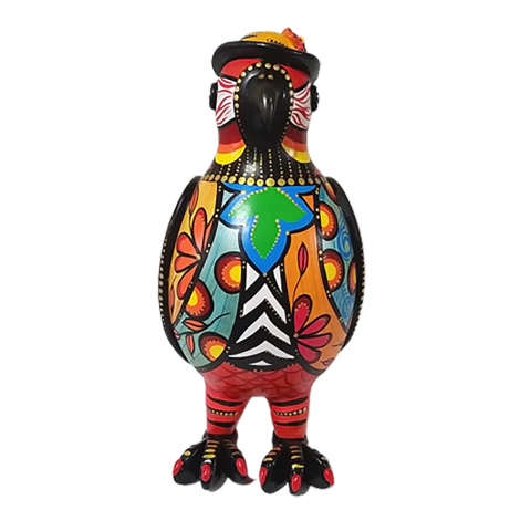 Arara fêmea Alegoria Solar de cabaça de Letícia Baptista