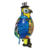 Arara macho Tons de Azul de cabaça de Letícia Baptista - armazemcoresdobrasil