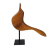 Escultura Canário tridimensional em madeira com base de Gegê Pedrosa