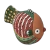 Imagem do Escultura Peixe Pavão Real em cerâmica de Jan Araújo