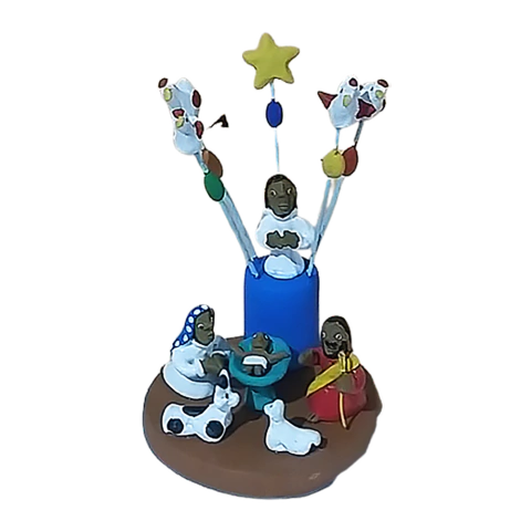 Miniatura Presépio de Natal em cerâmica do Alto do Moura