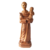Escultura São José, o Menino Jesus e as Flores em madeira de Mestre Manoel Santeiro
