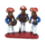 Miniatura Trio de Forró Arretado no Baile em cerâmica do Alto do Moura