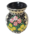 Vaso Estrela Cadente bojudo em palha de Leonilda Stoikovitch - armazemcoresdobrasil