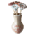 Vaso Flores Aconchego Flor Adobe-Rose de cerâmica de Anísia de Sousa