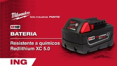 Batería REDLITHIUM HD de 5.0 Ah 18V Milwaukee Resistente a Aceites Solventes Grasas 4811-1850R