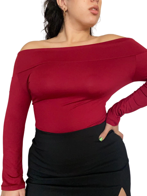 Body Escote Bote Manga Larga - comprar online