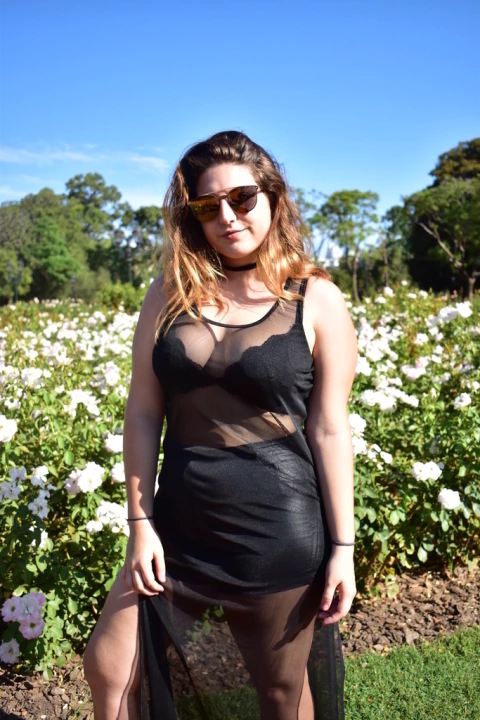 Vestido Tull Transparente