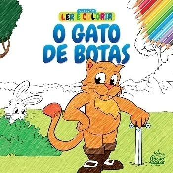 Ler e Colorir O Gato de Botas