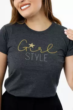 T-SHIRT GIRL STYLE ESTRELA BORDADO