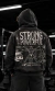 Buzo Oversize "Powerful" - Negro Washed
