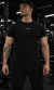 Remera Slim Fit "+Shark" - Negra