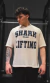 Remeron Oversize "Shark Club Lifting" - Blanco - comprar online
