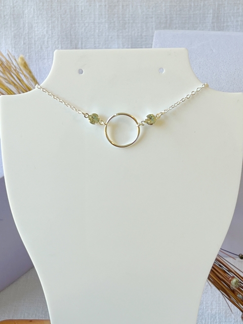 Choker círculo com zircônias