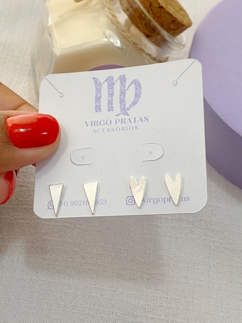 Duplinha Triângulo e Coração