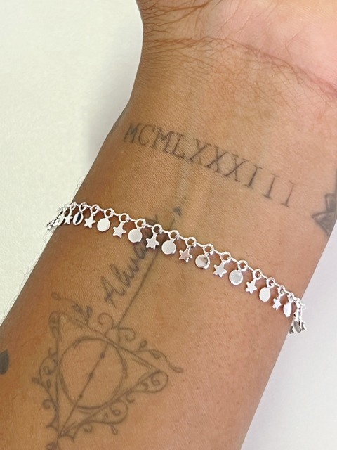 Pulseira Luas/Estrelas