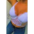 Corset crop top Shara Blanco - comprar online