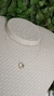 Cod 664. Choker fio de nylon com pingente coração. 40 cm