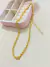 Cod 519. Colar Choker, corda toda trabalhada 40cm .  - Vânia Joias Folheadas