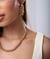 Cod 492 Choker regulável toda em bolas douradas . - Vânia Joias Folheadas
