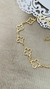 Pulseira 20cm, com extensor, toda em pingente Virgínia vazada, - comprar online