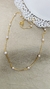 cod;898. Colar choker 43cm. Com trazer bolinhas pérolas .