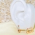 Cod 121 Argolinha frente coloridas, folheados a ouro 18k. - loja online