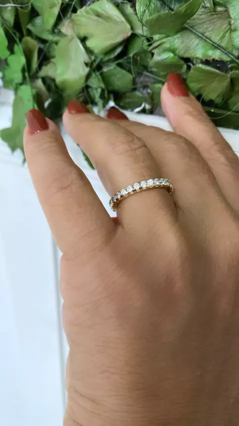 Cod an06. Anel todo cravejado.