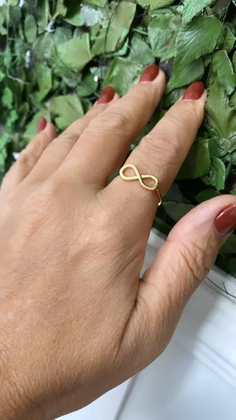 Cod an11. Anel modelo infinito.