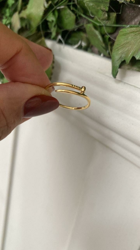 Cod an25. Anel prego Minimalista.