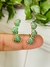 Cod 56; Brinco Ear cuff três corações em zircônios verdes cravejadas . - comprar online