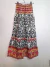Pollera larga estampada
