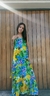 Vestido largo estampado
