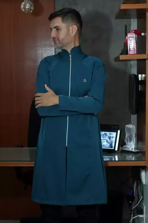 Jaleco Cristian - malha tecnológica