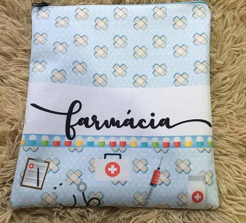 Porta Jaleco Farmácia Azul