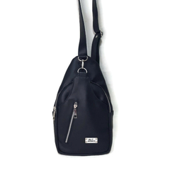 Mochila Cruzada Fabi cuero negro - comprar online