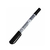 Marcador Ponta Dupla 1mm E 0.4mm Preto
