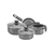 Conjunto De Panelas 4 Peças Antiaderente Cinza Classic Aa Panelux - comprar online
