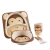 Kit Alimentação Infantil Com 5 Peças - Macaco
