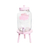 Suqueira De Vidro Com Banquinho 3,8 Litros Rosa