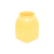 Vaso Decorativo Quadrado Liso Amarelo - Cromus