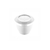 Pote Com Tampa Redondo 150ml Branco Strawplast Pacote Com 10 Unidades
