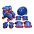 Patins Quad Kid Azul Com Kit De Proteçaõ