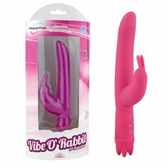 Vibe O'Rabbit Rosa Roxo - Vibrador Duplo Motor em Puro Silicone 10 Velocidades - comprar online