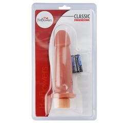 Prótese com vibro interno natural 17,5x4,5cm - comprar online