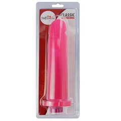 Prótese com vibro interno rosa 25x6cm - comprar online