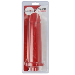 Prótese com vibro interno vermelha 25x6cm - comprar online