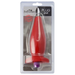 Prótese plug com vibro vermelha - comprar online
